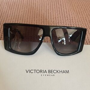 Victoria Beckham Black Oversized Square Sunglasses
